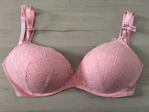Neu mit Etikett Victoria Secret BH ohne Bügel 34DD gepolstert Cup Spitze verstellbarer Träger - Bild 1 von 3
