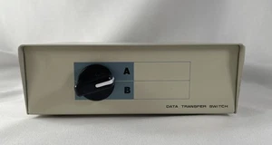 Vintage 2-Port Data Transfer Switch A/B 25-Pin Serial Parallel Cable Ports - Picture 1 of 4