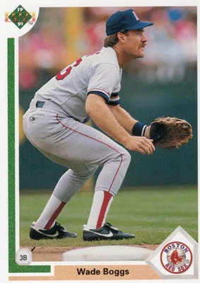 1991 Upper Deck #546 Wade Boggs Red Sox 5-time AL bat champ free ship 4th card - Image 1 of 2