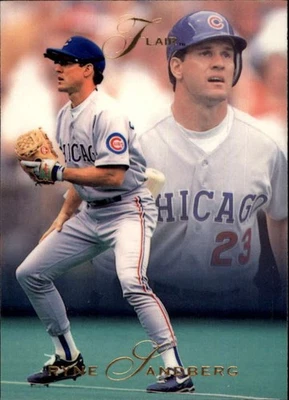 1993 Flair #20 Ryne Sandberg Cubs NM-MT ID:38458 ID:38458 ID:38458 - Image 1 of 2