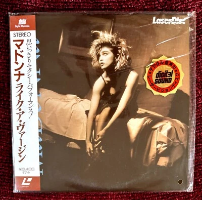 MADONNA SEALED JAPAN 1984 LASERDISC FIRST ALBUM 4 VIDEOS LIKE A VIRGIN PROMO OBI - Image 1 of 4