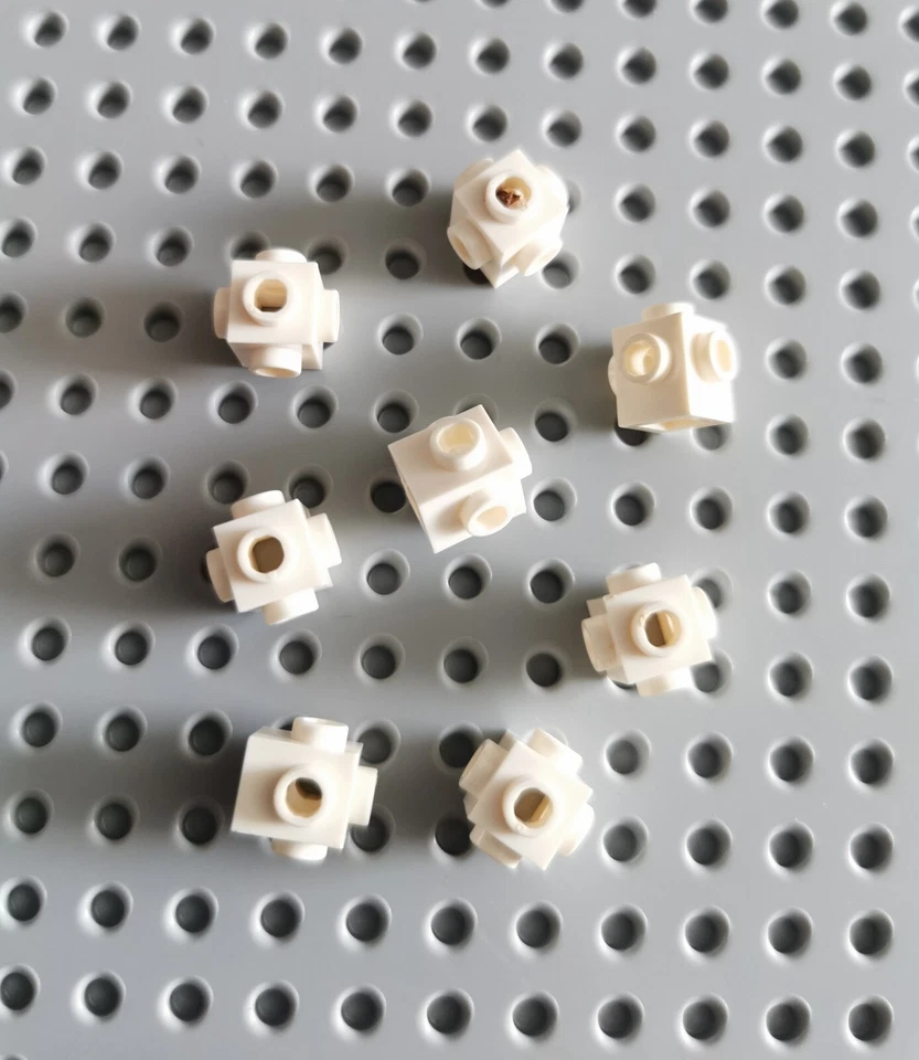 LEGO Konverter stein Brick Modified 1x1x1 weiß white 8 Stück 4733 R3 - Bild 1 von 1