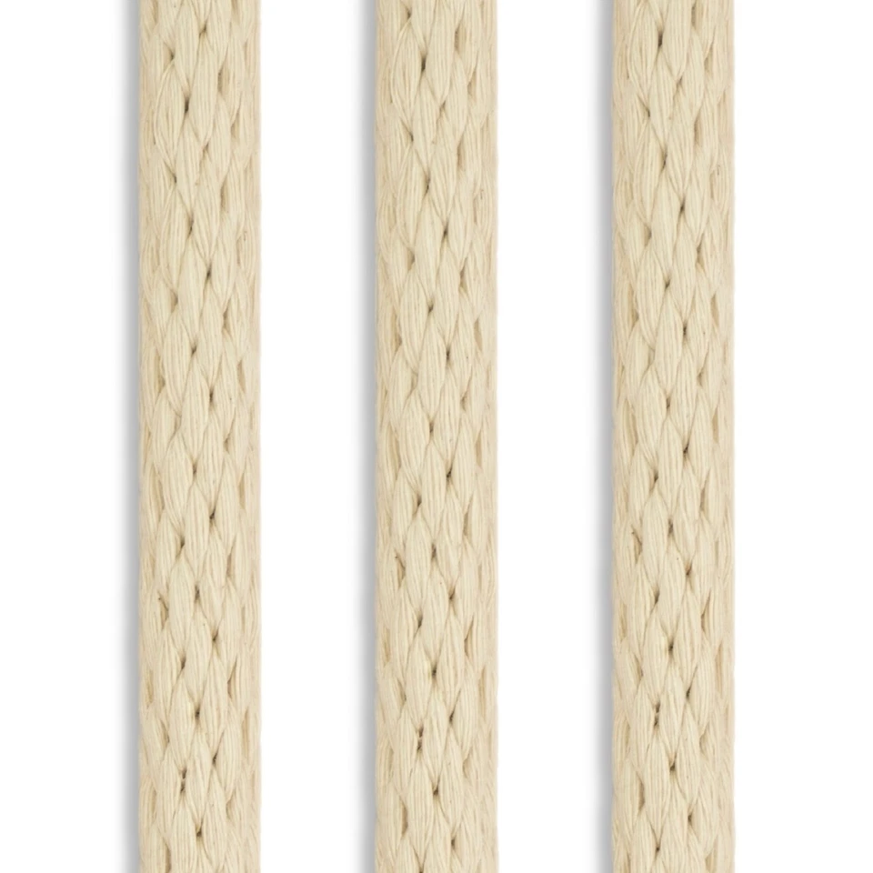 Твердая оплетка хлопок веревки искусства ремесло украшение макраме игрушка 1/8 1/4 3/8 1/2 5/8 3/4 - Изображение 1 из 2