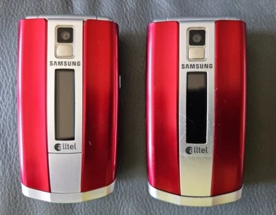 Samsung SCH-R500 CDMA - Red LOT OF 2 Flip phones - Image 1 of 4