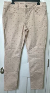 American Eagle pants size 14 pink dots jegging super stretch new - Picture 1 of 11