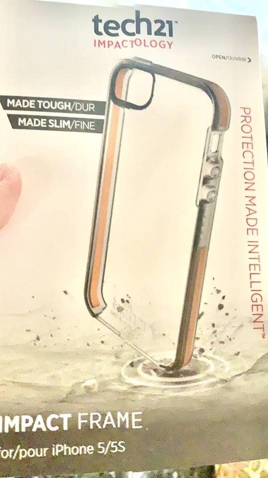 Tech21 Impact Band iPhone 5C - Transparente/Naranja Foto 1 de 1