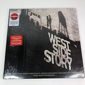 West Side Story 2LP Red Transparent Vinyl New Sealed Poster Speilberg Musical - Imagen 1 de 7