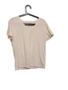 Great Northwest Size XL White Short Sleeve Shirt V Neck Tee Top Casual Basics - Picture 1 of 5