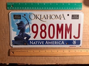 Nummernschild, Oklahoma, Indianer, Passagier 980 MMJ - Bild 1 von 1