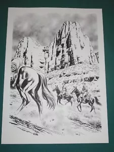 Fabio CIVITELLI Original Comic Art - illustraz. pubbicata pag.87 IL MIO TEX 2010 - Picture 1 of 6