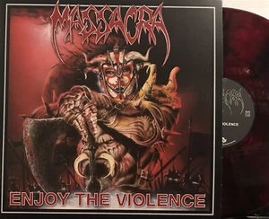 Massacra - Enjoy The Violence LP 2024 Osmose Productions [Red Marble] 180G *FR - Picture 1 of 8
