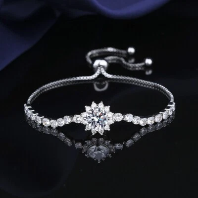 Pulsera Moissanite para mujer Foto 1 de 4