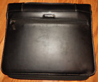 SAMSONITE CLASSIC HANDLED 3 RING Zip Portfolio Black Briefcase  13.5" x 10.5"