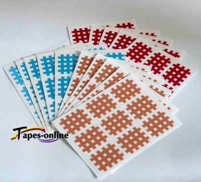 135 Kinesiologie CrossTape Gitterpflaster Akupunktur Gittertape 15 Blatt Trigger - Bild 1 von 4