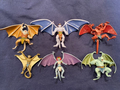 Lot of 6 Gargoyles Applause PVC Mini Action Figures Hudson, Brooklyn, Goliath Cover