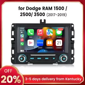 7"Android 13 For 2017-2019 Dodge Ram 1500 2500 3500 CarPlay Car Radio GPS 2+64GB - Picture 1 of 18