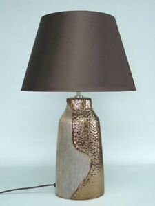Modern Bronze Ceramic Table Lamp with Shade. ***£5 off today ***