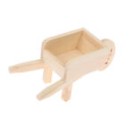 1:12 Dollhouse Miniaturowy drewniany wózek Cark Model Dekoracja Akcesoria Zabawki 