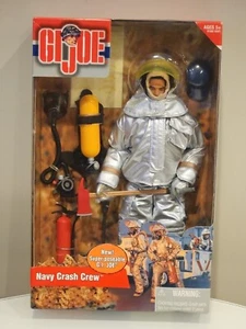 G.I. JOE NAVY CRASH CREW W/ SUPER-POSEABLE ACTION FIGURE 2001 HASBRO - Picture 1 of 7