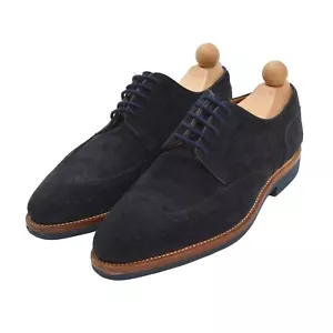 PRIME SHOES Schuhe Gr 7 PS Ferrara Blau Blue Veloursleder Suede Handmade Collec - Bild 1 von 12