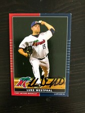 Minnesota Twins LUKE WESTPHAL autographed 2016 Grandstand Fort Myers Miracle