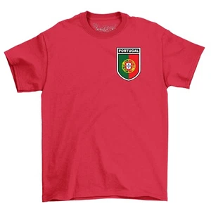 Portugal Football Badge T-Shirt, Men's Women's & Kids Euro 2024 England Fan - Picture 1 of 12