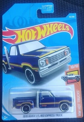 Pur Hot Wheels HW Hot Trucks Diecast 1978 Dodge Li'l Red Express 10/10 55/250  - Image 1 of 4
