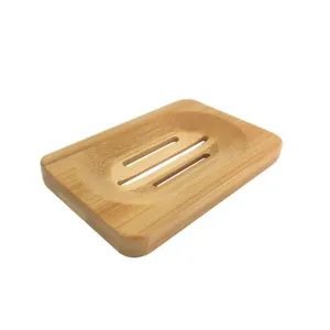 Wooden Natural Rack plate Storage Box Portable Bathroom soap Dish Box container - Picture 1 of 6