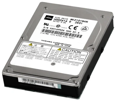 Hard Drive Toshiba MK2101MAN 2.17GB 4.2K ATA 2.5" - Image 1 of 3