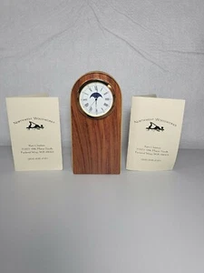 HAND MADE Wooden Desk Clock MADE IN USA SEATLE WASHINGTON BY NORTHWEST WOODWORKS - Picture 1 of 7