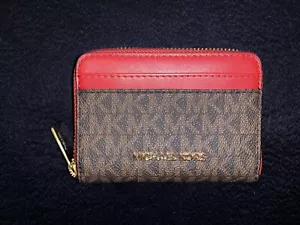 Michael Kors JET SET Monogram Medium Zip Around Card Holder/Wallet - Picture 1 of 4