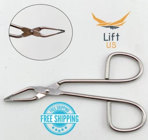 Eyebrow Eyelashes Style Tweezers Scissor Hair Eyelashes Remover Tool Stainless - Picture 1 of 7