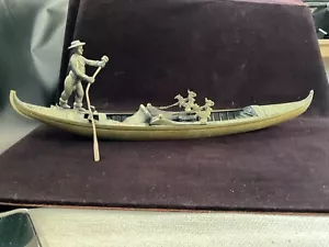 Ricardo Di Venezia Vintage Brass Gondola. Signed - Picture 1 of 6