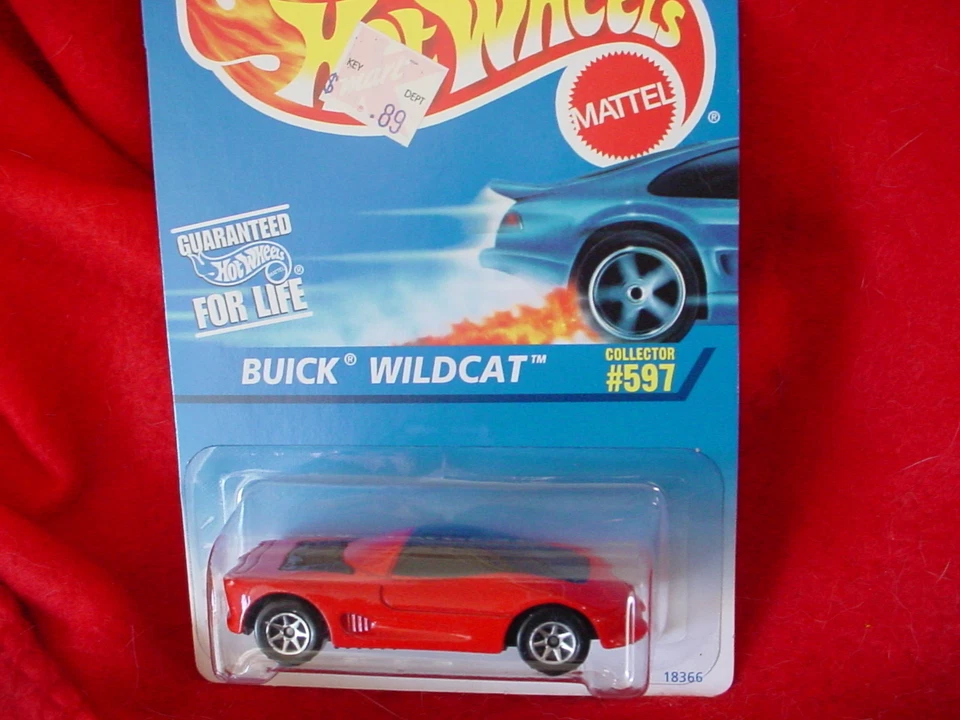 风火轮 #597 BUICK WILDCAT BRIGHT RED VARIATION 7 SPOKE RIMS 美国免运费 — 第 1/1 张图片