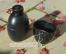 UK British Army Surplus Issue 58 Pattern Water Bottle 1L,58PATT, Black Screw Lid