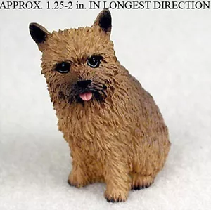 Norwich Terrier Mini Hand Painted Figurine - Picture 1 of 1