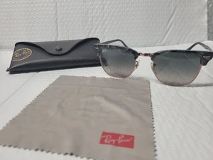 Ray Ban RB 3016 1255/71 Clubmaster Fleck Sunglasses 51-21-145 - Picture 1 of 5