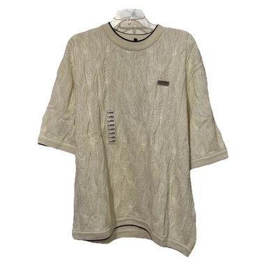 Coogi Australia Basics Vintage Cream Knit Sweater Mens Size XL NEW Old Stock - Image 1 of 4