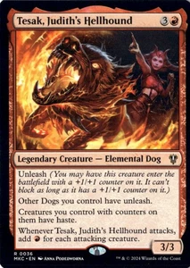 Tesak, Judith's Hellhound Commander: Murders at Karlov Manor 36 NM MTG - Picture 1 of 2