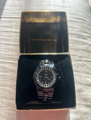 Mimco Watch Vintage Black And Silver - image 1 of 2