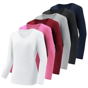 4-7 Pack Long Sleeve Shirts for Women,Moisture Wicking Shirts Long Sleeve - Picture 1 of 5