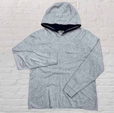 Vince Hoodie Sweatshirt Thermal Waffle Pullover Gray Sweatshirt Cotton Men’s XL - Image 1 of 4