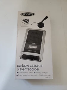 Jensen MCR-100 Tragbarer Kassettenspieler & Recorder Integriertes Mikrofon Neu - Bild 1 von 5