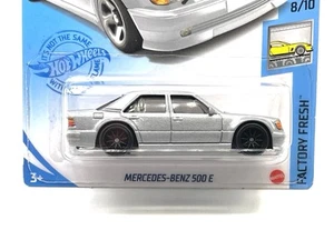 Mercedes-Benz 500 E 2021 Hot Wheels (plateado) cambio de rueda súper personalizado por AEB - Imagen 1 de 5