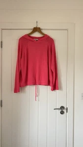Pink Knitted Hooded Jumper By Next Size L - Vgc - Picture 1 of 4