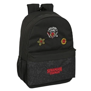 School Bag Stranger Things Black 30 x 46 x 14 cm - Foto 1 di 3