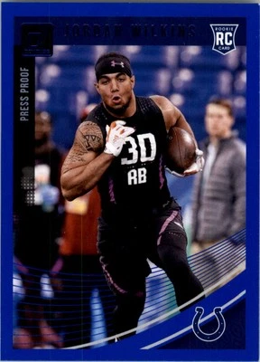 2018 Donruss Press Proof Blue #381 Jordan Wilkins - FB - Image 1 of 2