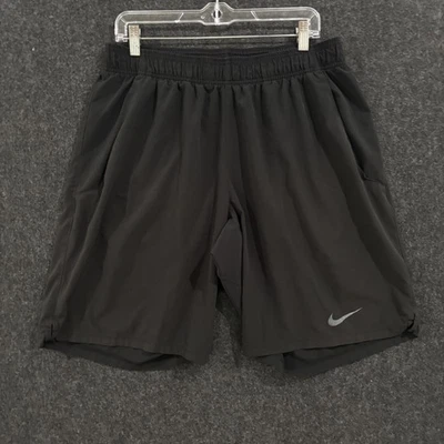 Pantalones Cortos Tenis Nike Gladiator Para Hombre XL Negros Dri-Fit Bolsillos 10" Entrenamiento Foto 1 de 4