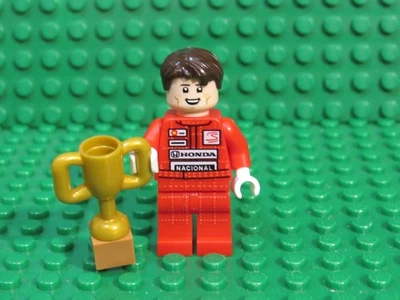 LEGO Ayrton Senna Minifigure from 10330 McLaren MP4/4 twn497 Honda H12 - Image 1 of 2