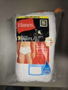 225209  XL Hanes Tagless Briefs 9 Pack  - Picture 1 of 2